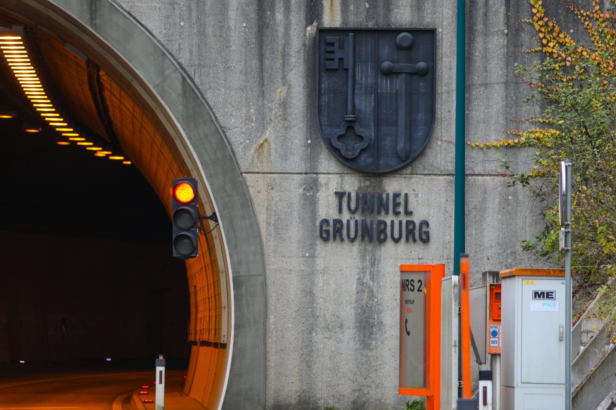 Brandmeldealarm im Tunnel Grünburg